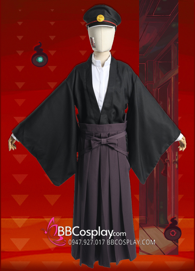 Bộ Hakama Cosplay Hanako-Kun Ma Nhà Xí Có Nón