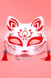 Mặt Nạ Hồ Ly - Màu Đỏ Hoa Sen