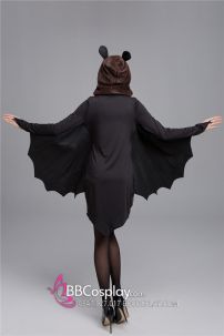 Bộ Phù Thuỷ Dơi Halloween Cho Nữ