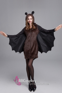 Bộ Phù Thuỷ Dơi Halloween Cho Nữ