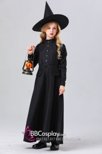 Tất cả sản phẩm Đầm Phù Thuỷ Dáng Dài Halloween Cho Bé Đầm Phù Thuỷ Dáng Dài Halloween Cho Bé
