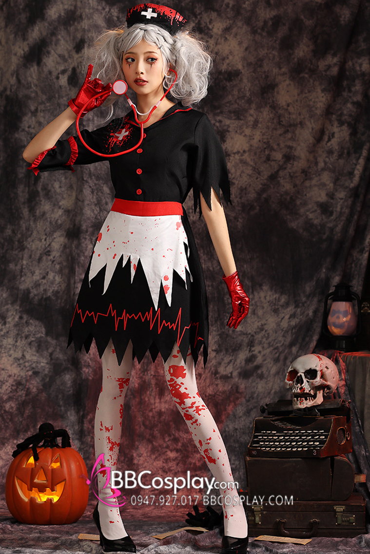 Váy Y Tá Zombie Halloween