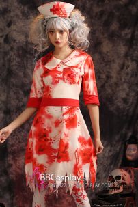 Bộ Zombie Y Tá Hoá Trang Halloween