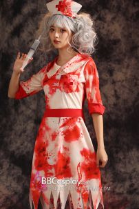 Bộ Zombie Y Tá Hoá Trang Halloween
