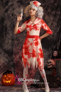 Bộ Zombie Y Tá Hoá Trang Halloween