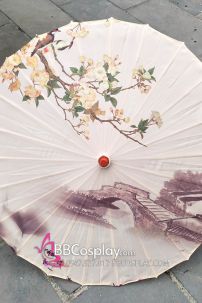 Dù Vải Sơn Hà Nền Kem