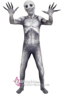 Quần Áo Quái Vật Kinh Dị Bộ Xương Neon Halloween Jumsuit