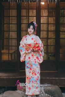 Áo Yukata Nhà Hàng Trà Đạo Nhật