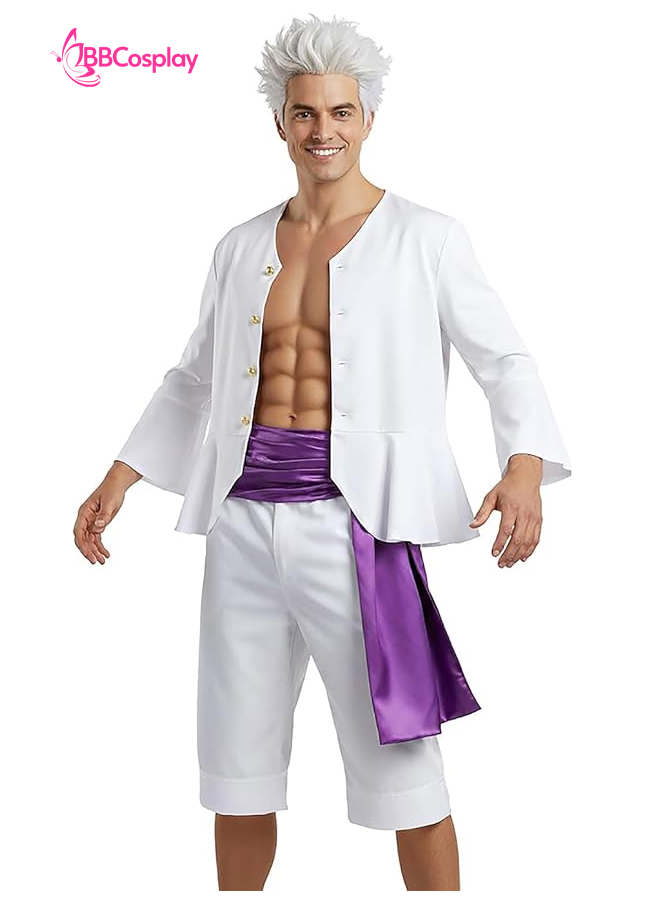 Quần Áo Luffy Gear 5 Kèm Nón Rơm