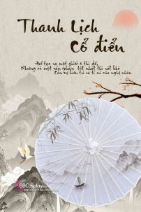 Du Múa Cổ Phong Nền Xanh Dương Hoá Mơ Trắng