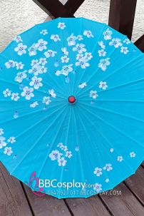 Du Múa Cổ Phong Nền Xanh Dương Hoá Mơ Trắng