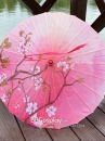 Dù Vải Hồng Nhánh Hoa Mơ Vướng Lụa Hồng Nương
