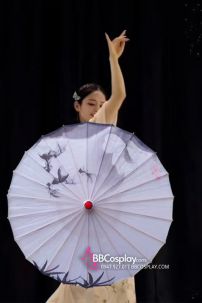 Dù Vải Hồng Phấn Hoa Và Én