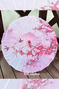 Dù Vải Hồng Phấn Hoa Và Én