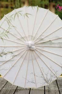 Dù Trắng Nhánh Tre Size 82Cm