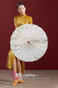 Dù Trắng Nhánh Tre Size 82Cm