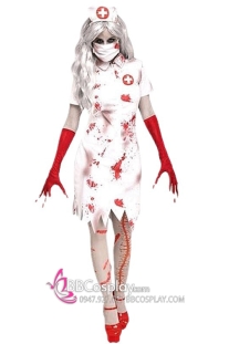 Trang Phục Nữ Y Tá Kinh Dị Halloween