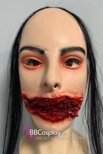 Mặt Nạ Quái Vật Ăn Thịt Người Hóa Trang Halloween Hình Quỷ Kinh Dị