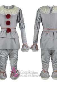 Quần Áo Pennywise Hoá Trang Halloween - Phiên Bản Xám Mờ