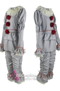 Quần Áo Pennywise Hoá Trang Halloween - Phiên Bản Xám Mờ