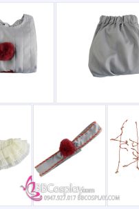 Quần Áo Pennywise Hoá Trang Halloween - Phiên Bản Xám Mờ