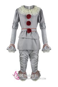 Quần Áo Pennywise Hoá Trang Halloween - Phiên Bản Xám Mờ