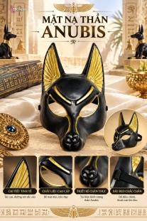 Mặt Nạ Thần Anubis - Mặt Nạ Ai Cập