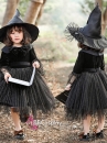 Đầm Hoá Trang Halloween Nhân Vật Phù Thuỷ Cho Bé Gái