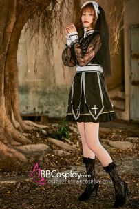 Váy Hoá Trang Choir Nun Halloween Gothic Trung Đại