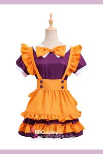 Trang Phục Maid Cam Phối Tím - Maid Bí Ngô