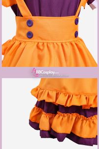 Trang Phục Maid Cam Phối Tím - Maid Bí Ngô