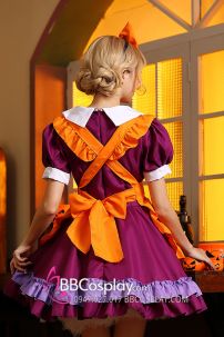 Trang Phục Maid Cam Phối Tím - Maid Bí Ngô