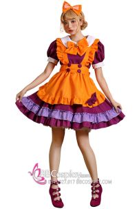 Trang Phục Maid Cam Phối Tím - Maid Bí Ngô