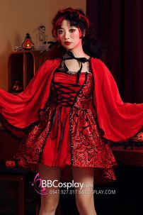 Phù Thuỷ Choàng Khăn Đỏ Cho Lễ Halloween