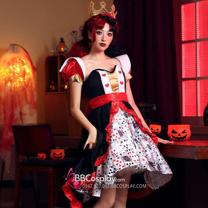 Váy Nữ Hoàng Red Queen Halloween