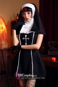 Váy Hoá Trang The Nun Sexy Halloween Gothic