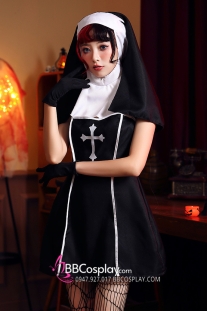 Váy Hoá Trang The Nun Sexy Halloween Gothic