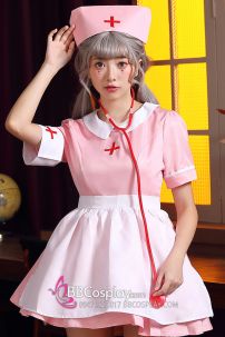 Váy Hồng Maid X Nurse Cô Hầu Gái Y Tá