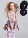 Đầm Cô Dâu Halloween Dáng Ngắn Cho Bé