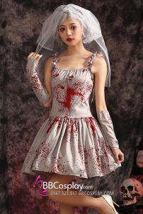 Váy Hoá Trang Lễ Hội Halloween Costume Ghosts Brides Zombie Scary Bloody