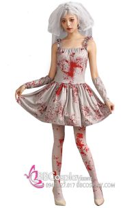 Váy Hoá Trang Lễ Hội Halloween Costume Ghosts Brides Zombie Scary Bloody