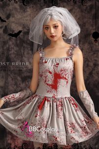 Váy Hoá Trang Lễ Hội Halloween Costume Ghosts Brides Zombie Scary Bloody