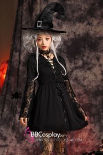 Đầm Gothic Hoá Trang Phù Thuỷ Trung Cổ Châu Âu