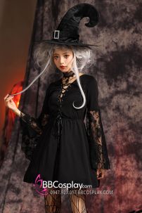 Đầm Gothic Hoá Trang Phù Thuỷ Trung Cổ Châu Âu