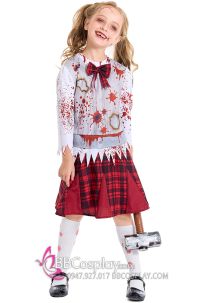 Trang Phục Hoá Trang Ma Nữ Sinh Cho Bé Gái Lễ Hội Halloween