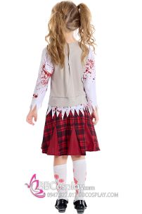 Trang Phục Hoá Trang Ma Nữ Sinh Cho Bé Gái Lễ Hội Halloween
