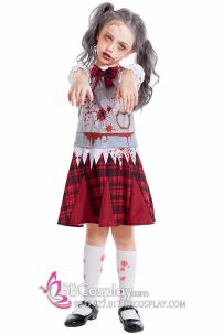 Trang Phục Hoá Trang Ma Nữ Sinh Cho Bé Gái Lễ Hội Halloween