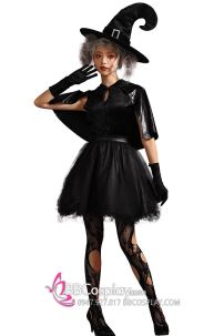 Đầm Hoá Trang Phù Thuỷ Có Kèm Choàng Vai