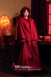 Áo Pháp Sư Phù Thủy Đỏ Có Nón