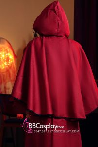 Áo Pháp Sư Phù Thủy Đỏ Có Nón